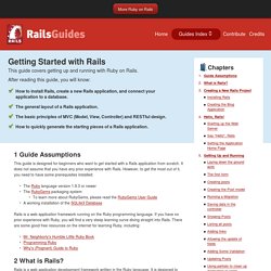 Getting Started with Rails