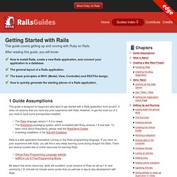 Ruby on Rails Guides: Getting Started with Rails