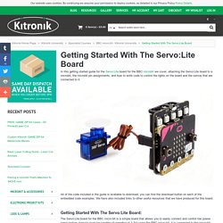 Getting Started With The Servo:Lite Board - Kitronik