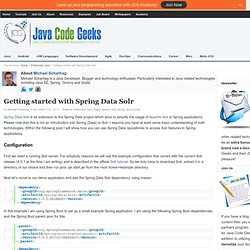 Getting started with Spring Data Solr