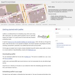 Débuter avec Leaflet