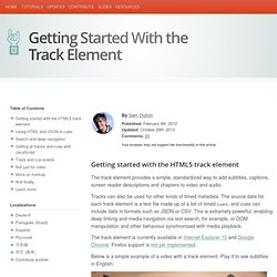 Getting Started With the Track Element