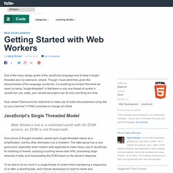 Getting Started with Web Workers