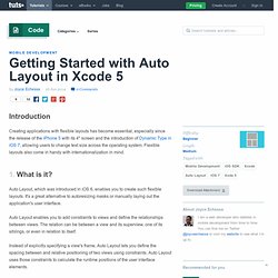 Getting Started with Auto Layout in Xcode 5