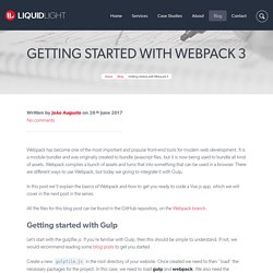 Getting started with Webpack 3 - Liquid Light