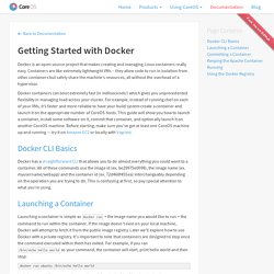 Getting Started with docker
