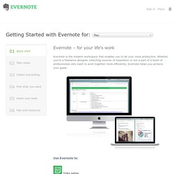Getting Started with Evernote for Mac