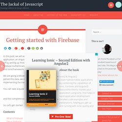 Getting started with Firebase