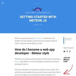 Getting started with Meteor.js