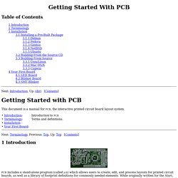 Getting Started With PCB