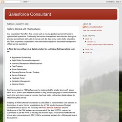 Salesforce Consultant: Getting Started with FSM software