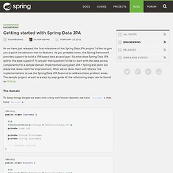 Getting started with Spring Data JPA