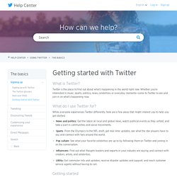 Getting started with Twitter
