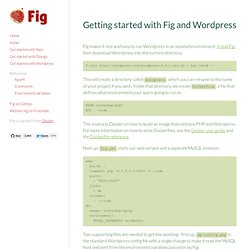 Getting started with Fig and Wordpress