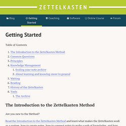 Zettelkasten Method