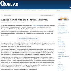 Getting started with the STM32F4Discovery - Waterfox