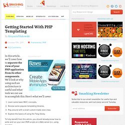 Getting Started With PHP Templating - Smashing Coding