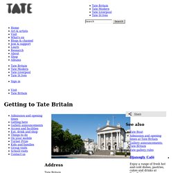 Getting to Tate Britain