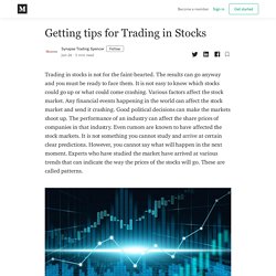 Getting tips for Trading in Stocks