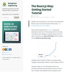 The React.js Way: Getting Started Tutorial