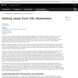 Getting Value from XSL Parameters