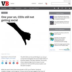 One year on, CEOs still not getting social