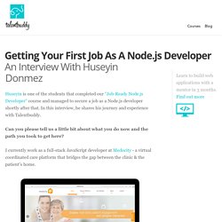 Getting Your First Job As A Node.js Developer