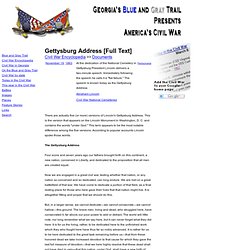 Gettysburg Address [Full Text]