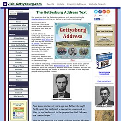 The Gettysburg Address Text Meaning and Impact