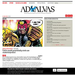 * advalvas - Politie maakt gewelddadig einde aan studentenprotest