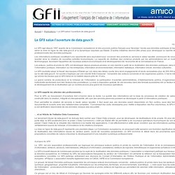 Le GFII salue l’ouverture de data.gouv.fr