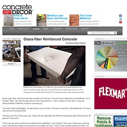 Glass-fiber Reinforced Concrete - Concrete Decor