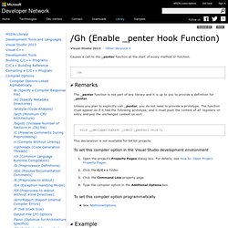 /Gh (Enable _penter Hook Function) (C++)