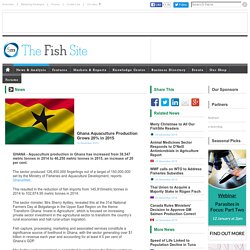 Ghana Aquaculture Production Grows 20% in 2015