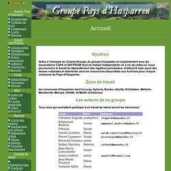 GHFPBAM-Groupes de relevés Pays d'Hasparren