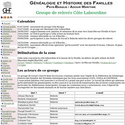 GHFPBAM-Groupes de relevés Côte Labourdine
