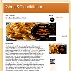 Ghost&Cloudkitchen: How Does Cloud kitchen Work