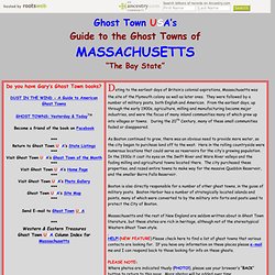 RootsWeb: Ghost Towns MA