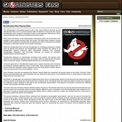 Ghostbusters Role Playing Game - Games - Ghostbusters Fans Wiki