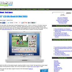12" iBook G4/1.33 GHz (Mid 2005)