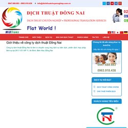 Giới thiệu về công ty dịch thuật Đồng Nai