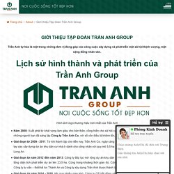 Giới thiệu Tập đoàn Trần Anh Group