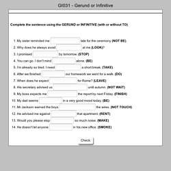 GI031 - Gerund or Infinitive