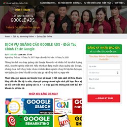 Bảng Giá Dịch Vụ Quảng Cáo Google Adwords HCM 2020