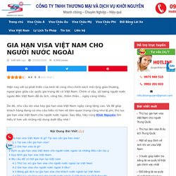 Thủ tục gia hạn visa Việt Nam cho người nước ngoài 2020