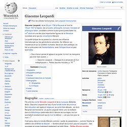 Giacomo Leopardi