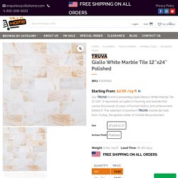Giallo White Marble Tile