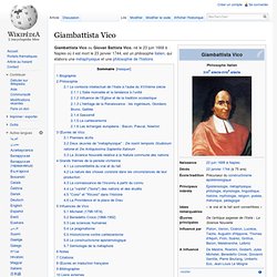 Giambattista Vico 1668-1744