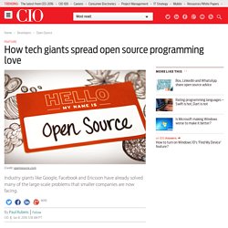 How tech giants spread open source programming love