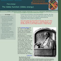 Gibbs Free Energy